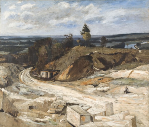 Stonequarry by the River Oise II, 1877. Creator: Carl Fredrik Hill.