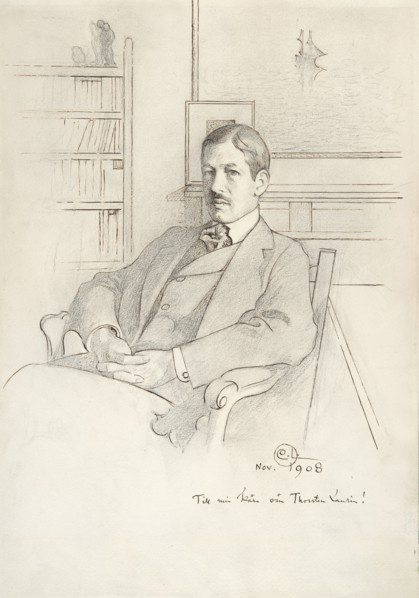 Portait of Thorsten Laurin, 1908. Creator: Carl Larsson.
