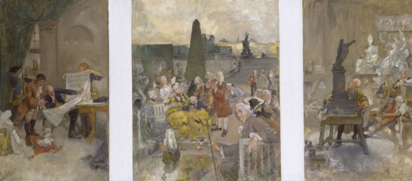 Revised Scheme for Decoration of the Walls in the Lower Hall, late 19th-early 20th century. Creator: Carl Larsson.