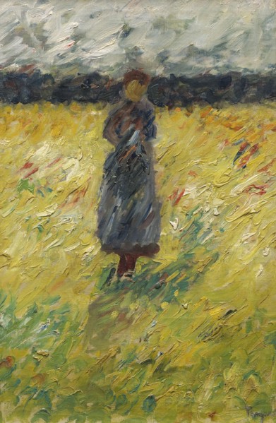 Herd girl, late 1890s. Creator: Carl Ludwig Trägardh.