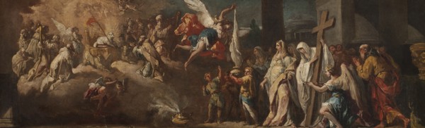 The Adoration of the Lamb. Study, early-mid 18th century. Creator: Gaspare Diziani.