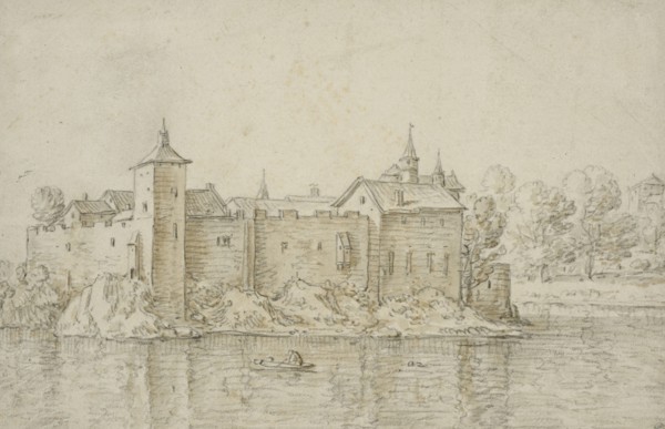 Castle surrounded by water. Creator: Herman Saftleven the Younger.
