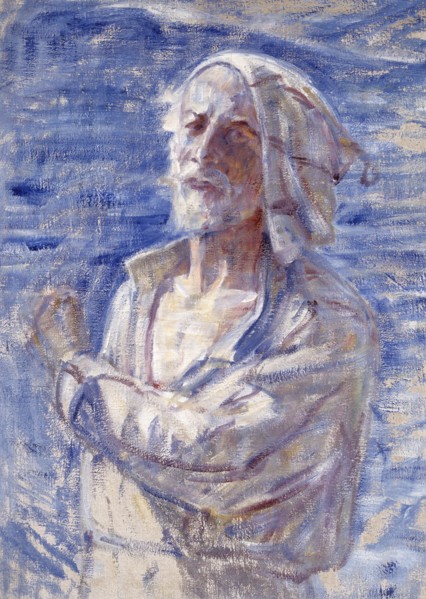 Self portrait, 1918. Creator: Johan Axel Gustav Acke.
