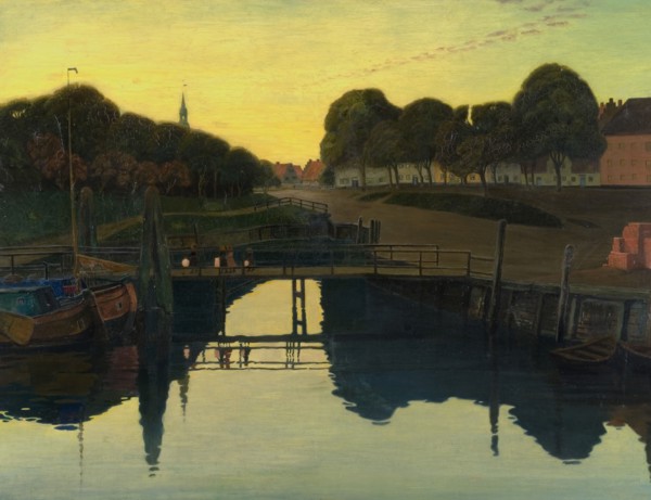 Summer night at Tönning, 1893. Creator: Johan Rohde.