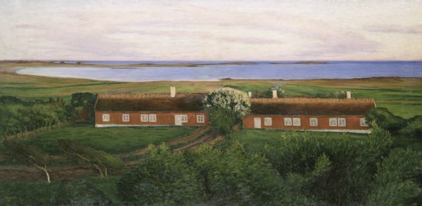 The Neighbouring Farm Houses, 1894. Creator: Karl Nordström.