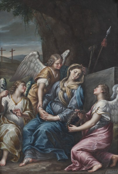 The Virgin Mourning at the Tomb, 1764. Creator: Lorenzo Gramiccia.