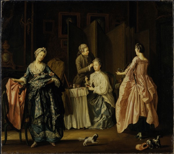 The Morning Toilet. Boudoir Scene, mid-18th-early 19th century. Creator: Per Hillestrom.