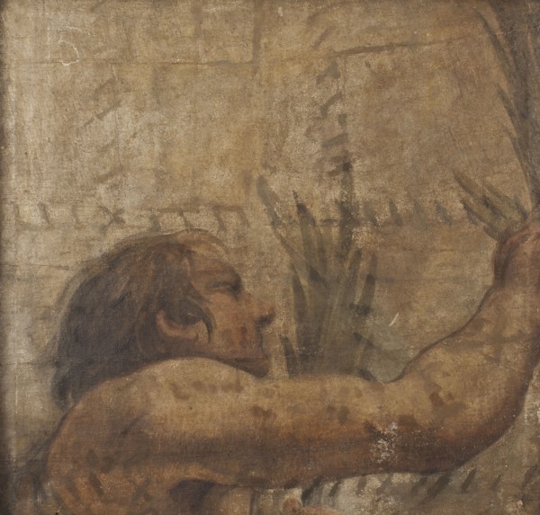 Detail of the vault of the Chapel of St Sebastian. Creator: Pietro da Cortona.