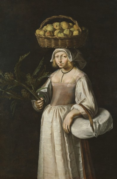 The Vegetable Seller, c17th century. Creator: Unknown.