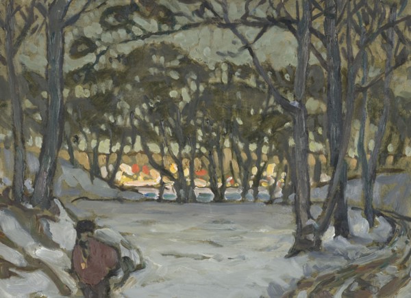 Winter Study from Djurgården, Stockholm, 1921. Creator: Anna Katarina Boberg.