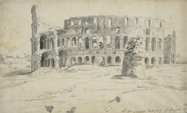 View of the Colosseum in Rome, unknown date. Creator: Anon.