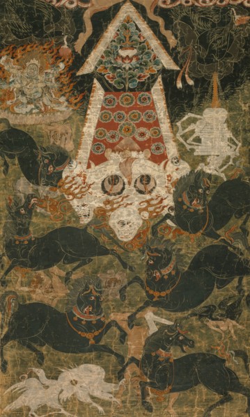 Offerings to Mahakala, early 18th century. Creator: Anon.