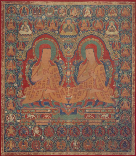 Kunga Wangcuk (1424-1478) and Sonam Senge (1429-1489), The Fourth and..., between 1475 and 1500. Creator: Anon.