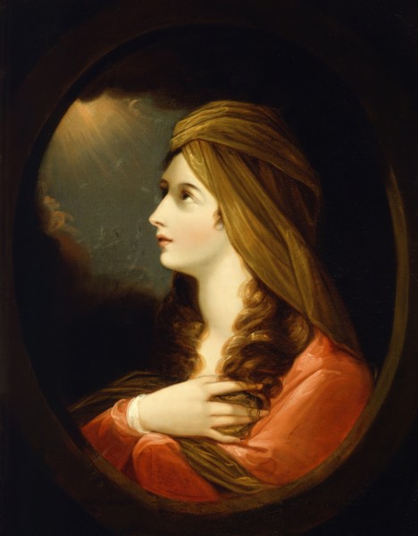 Portrait of a Lady, late 18th century. Creator: Benjamin West.