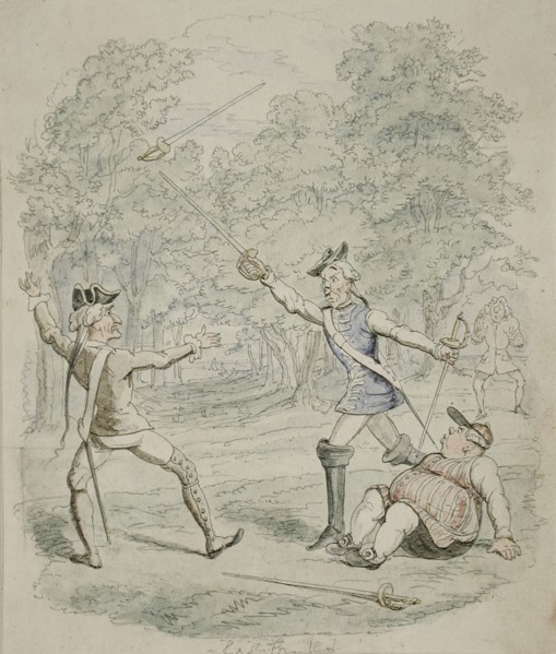 Saint James, or Court of Queen Anne, 1844. Creator: George Cruikshank.
