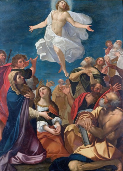 Ascension of Christ, c1640. Creator: Jacopo Cavedone.
