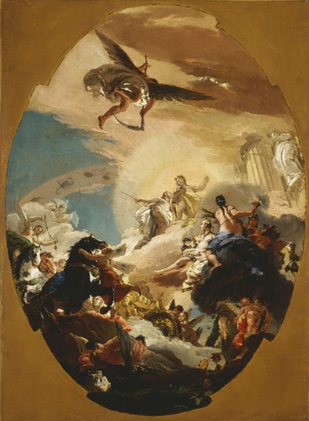 Apollo and Phaëthon, c1731. Creator: Giovanni Battista Tiepolo.