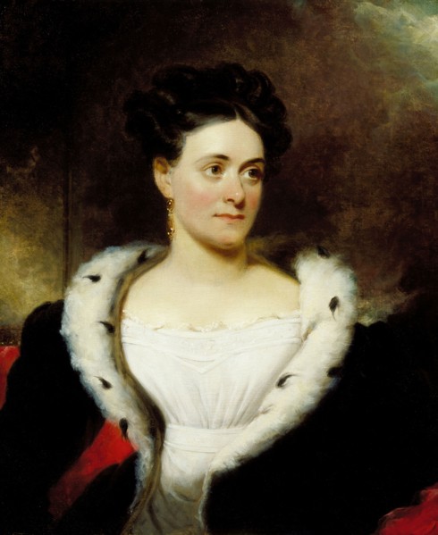 Portrait of Mrs. James W. Wallack, c1828. Creator: Henry Inman.