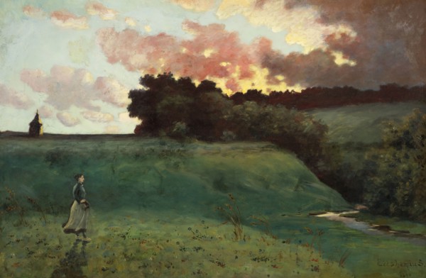 Stormy Landscape (image 2 of 3), 1890. Creator: Louis Michel Eilshemius.