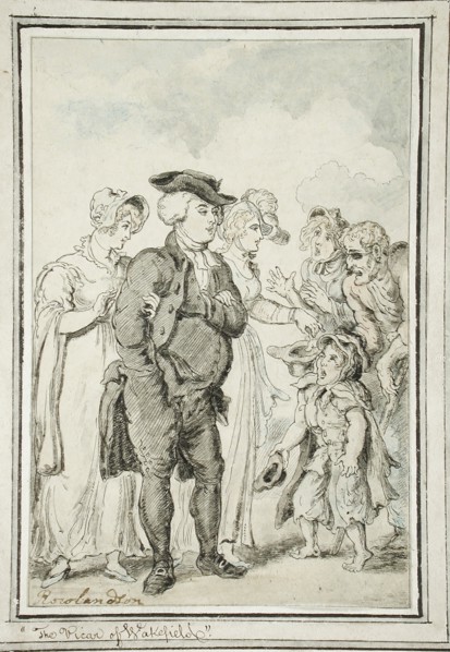 The Vicar of Wakefield, c1817. Creator: Thomas Rowlandson.