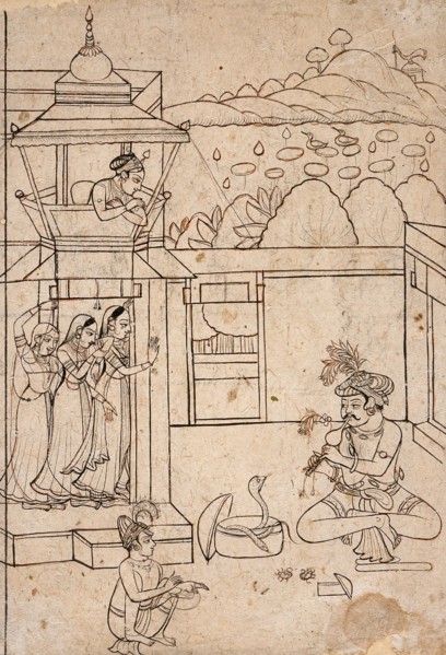 A Snake Charmer, between 1800 and 1825. Creator: Unknown.