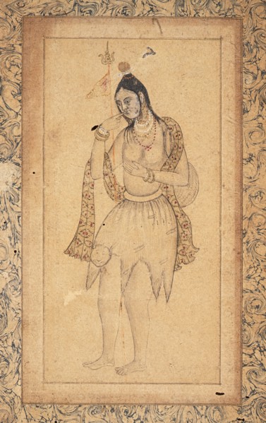 Female Ascetic (recto), c1600 (recto) Creator: Unknown.