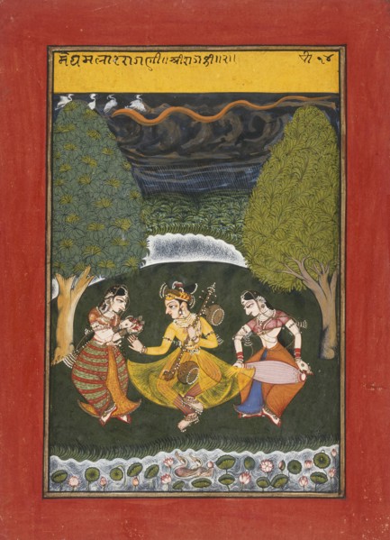 Megha Mallar Raga, Folio from a Ragamala (Garland of Melodies), between c1725 and c1750. Creator: Unknown.