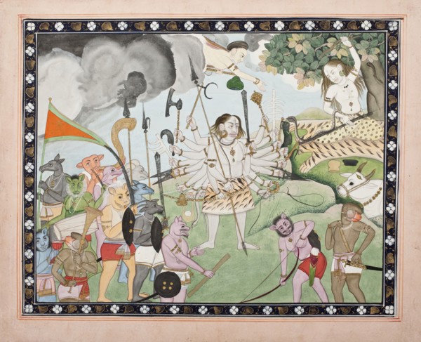 Ravana Receiving a Boon from Shiva, between c1850 and c1900. Creator: Unknown.
