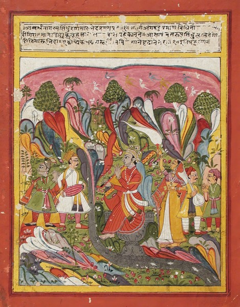 Sindhu Ragaputra, Son of Shri Raga, Folio from a Ragamala (Garland of Melodies), c1775. Creator: Unknown.