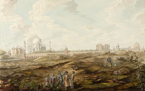 Landscape with the Taj Mahal, between c1800 and c1825. Creator: Unknown.