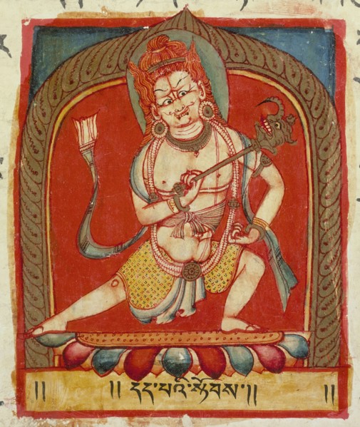 Power of Faith, Folio from a Shatasahasrika Prajnaparamita..., 11th century. Creator: Unknown.