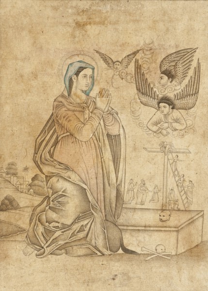 Composition with the Virgin Mary, c1675. Creator: Unknown.