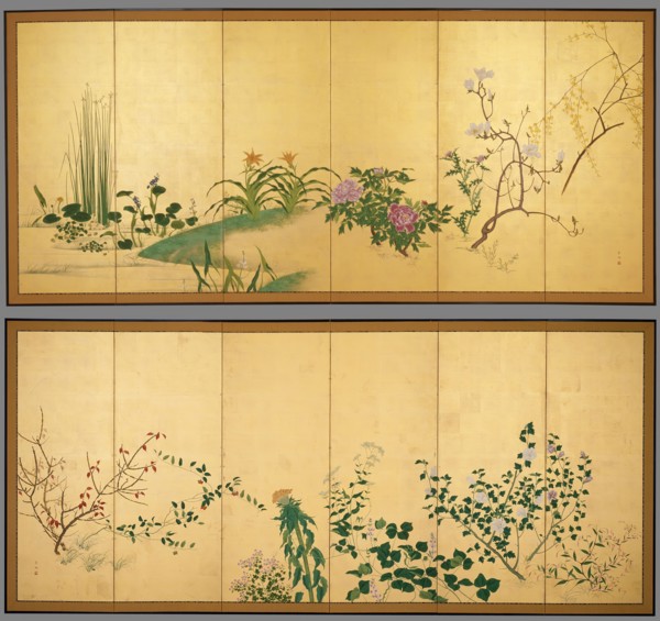 Flowers and Plants of the Four Seasons, turn of the 18/19th century. Creator: Yamaguchi Soken.