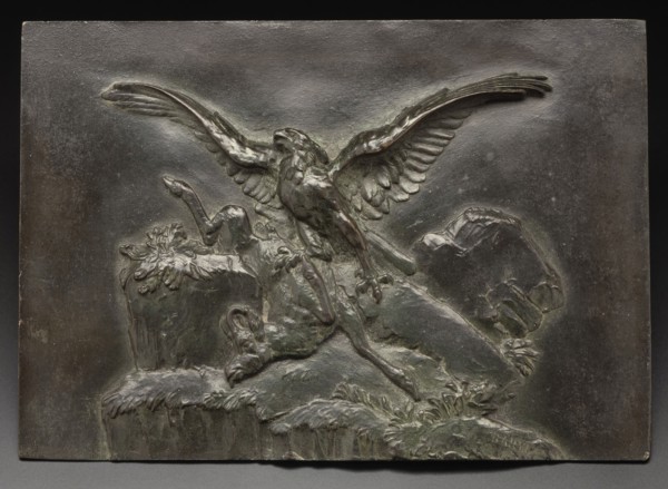 Eagle with Chamois, 1826. Creator: Antoine-Louis Barye.