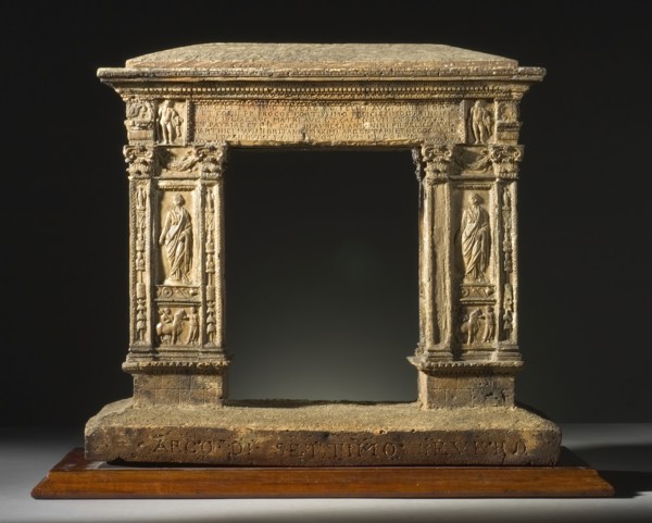 Model of the Arch of the Argentarii, between c.1792 and c.1795. Creator: Carl May.