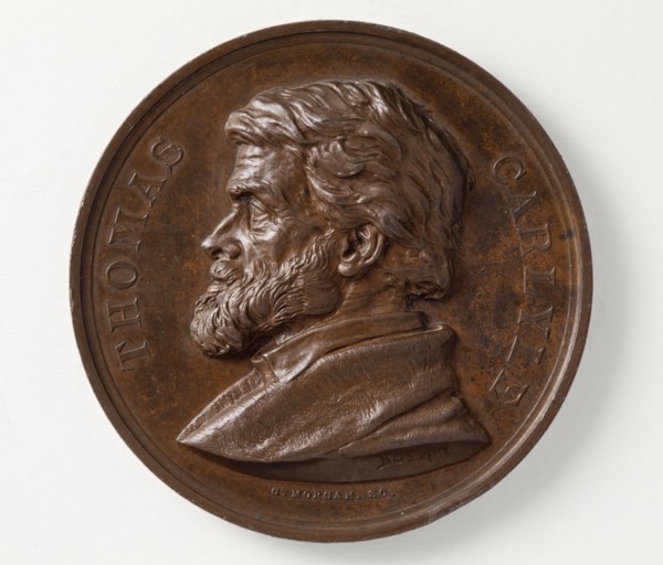 Commemoration Medal for Thomas Carlyle (image 2 of 5), 1875. Creator: Joseph Edgar Boehm.