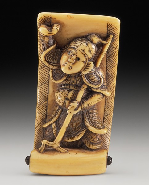Bishamonten in Scroll, 18th century. Creator: Juhosai Tsunemasa.