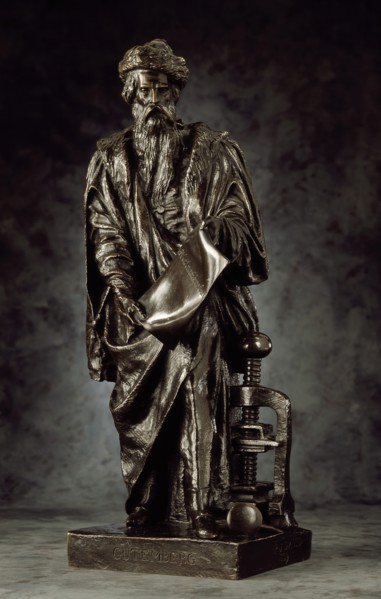 Johannes Gutenberg, 1839. Creator: Pierre-Jean David d'Angers.