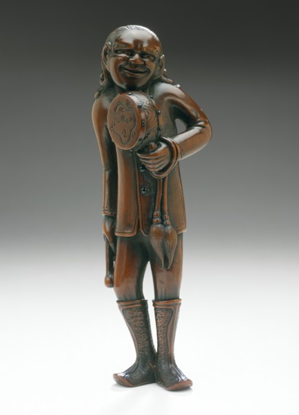 Foreign Drum Master, Late 18th-early 19th century. Creator: Tanaka Minko.
