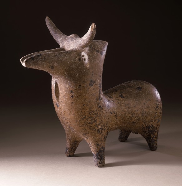 Zoomorphic Vessel (Bull) (image 1 of 3), between c.1350 and c.1000 B.C.. Creator: Unknown.