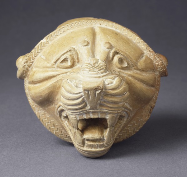Fragment of a Lion Head, Achaemenid period (550-330 BC). Creator: Unknown.