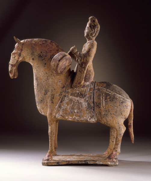 Funerary Sculpture of a Female Equestrian Drummer (image 2 of 2), between c.500 and c.534. Creator: Unknown.