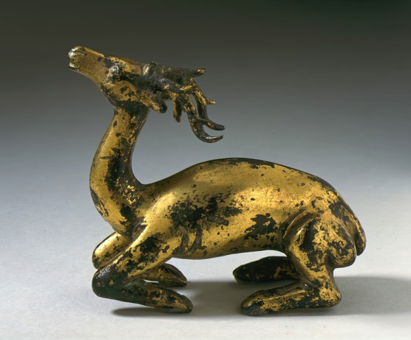 Kneeling Deer (image 2 of 2), between 618 and 906. Creator: Unknown.
