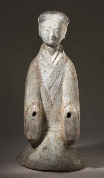 Funerary Sculpture of a Kneeling Entertainer, 206 B.C.-25 A.D.. Creator: Unknown.