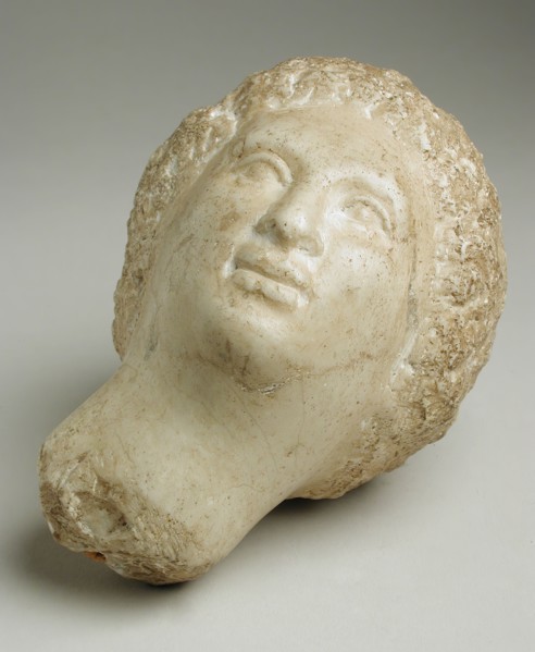Female Head, Greco-Roman Period (305 BCE-641 CE). Creator: Unknown.