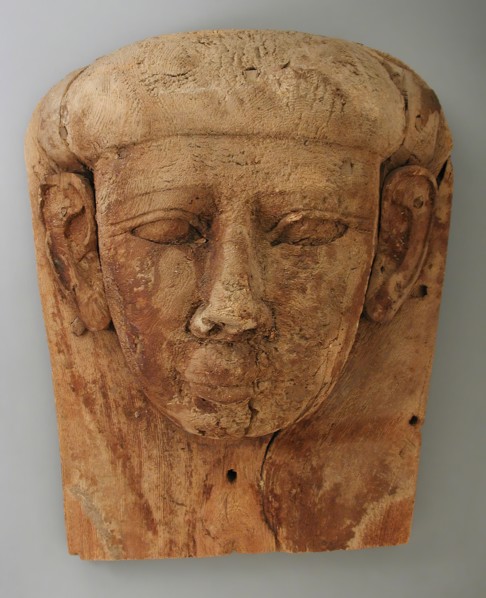 Sarcophagus Cover (Head Portion), Late Period (724-333 BCE). Creator: Unknown.