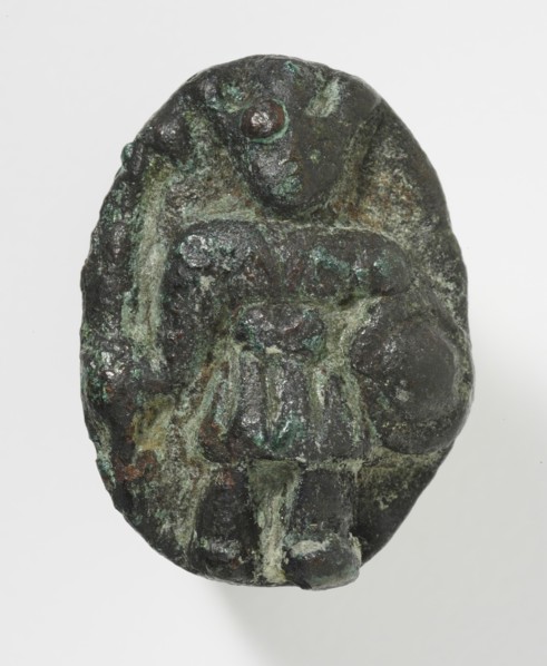 Ring Depicting a Roman Soldier, Roman Period (30 BCE-395 CE). Creator: Unknown.