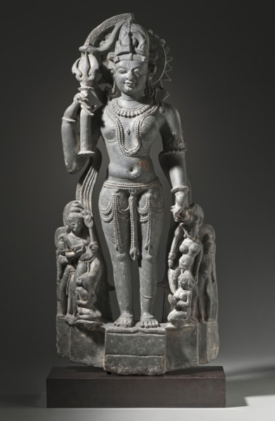 The Androgynous Form of Shiva and Parvati (Ardhanarishvara), 11th century. Creator: Unknown.