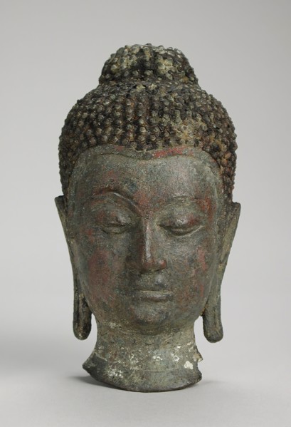 Head of Buddha Shakyamuni, c.15th century. Creator: Unknown.