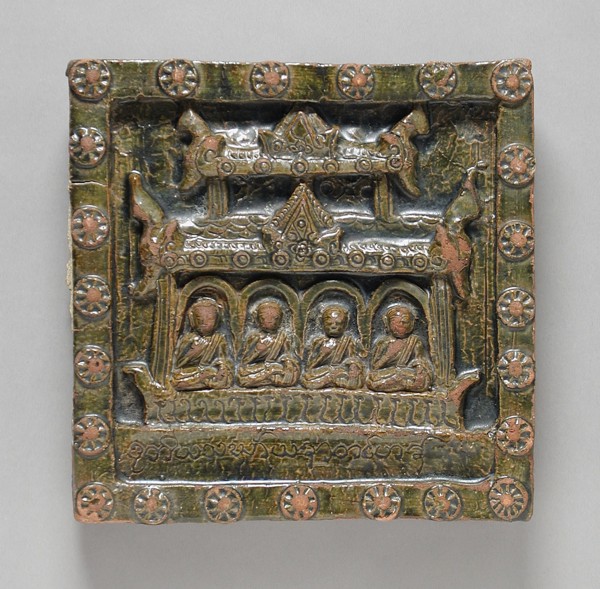 Monks in a Temple Holding the Third Buddhist Council, c.1791. Creator: Unknown.